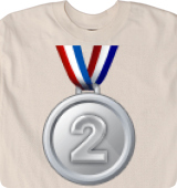 2nd Place Medal Emoji Whatsapp 21 Metee T Shirt